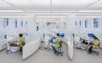 Dental students in the new Center for Precision Dental Medicine